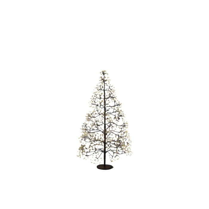 Albero di Natale con LED luminosi a luce calda - Faggio - EDG - 62801555980666