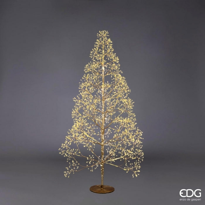 Albero di Natale con LED luminosi a luce calda - Faggio - EDG - 62801556799866