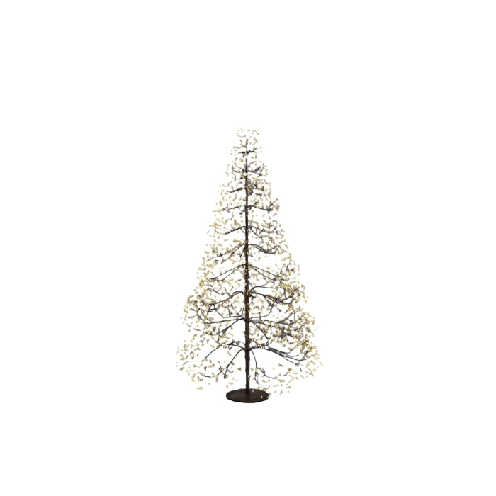 Albero di Natale con LED luminosi a luce calda - Faggio - EDG - 62801557553530