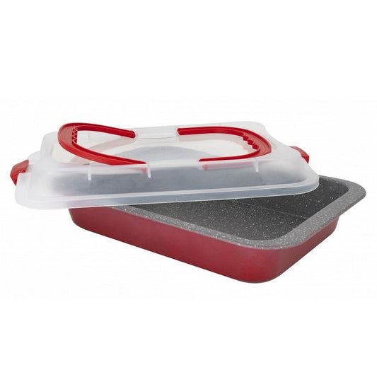 Lasagnera red con coperchio 38x26 cm - Aeternum - BIALETTI - 34276574232792