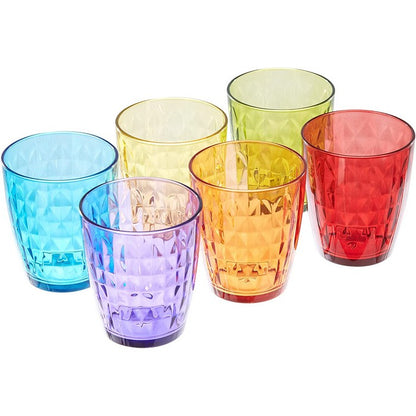Set 6 bicchieri in vetro colorato - Gemma