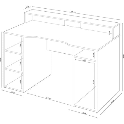 Scrivania per PC da gaming antracite - Ozone