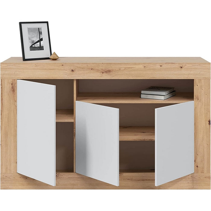 Credenza da soggiorno con 3 ante e vano - FORES - 34279333363928