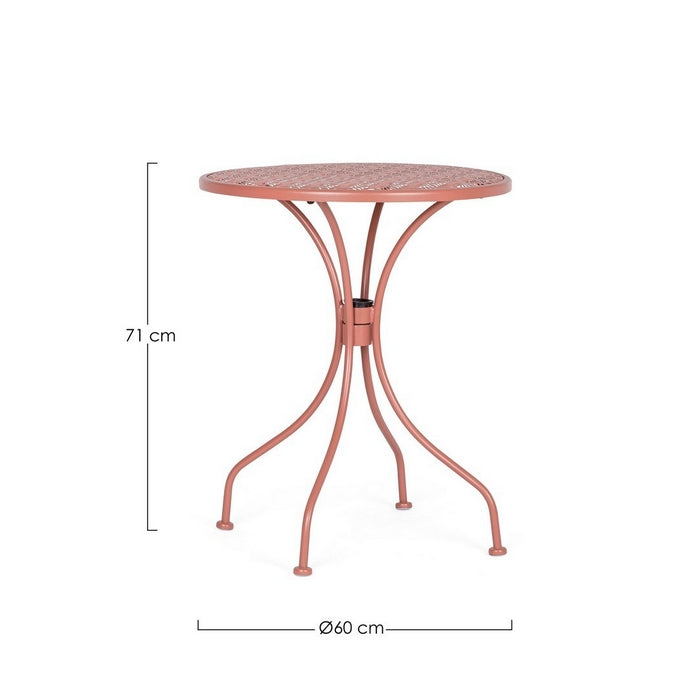 Tavolino da giardino rotondo in acciaio 60 cm - Lizette - BIZZOTTO - 34321290232024