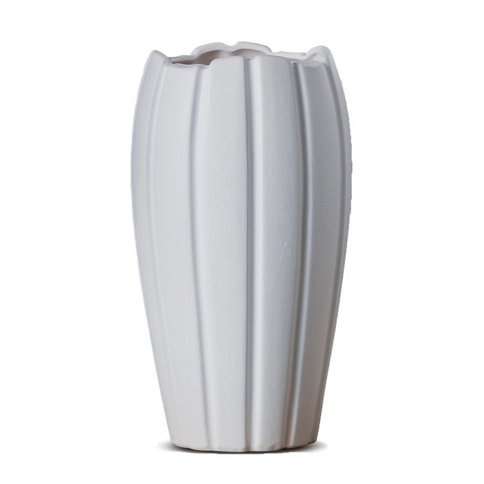 Vaso tondo in ceramica bianca - Polka - AD TREND - 34279433601240