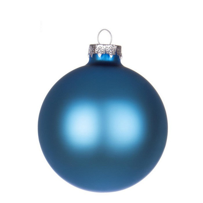 Palla di Natale in vetro blu malibù opaco - BIZZOTTO - 63047932739962