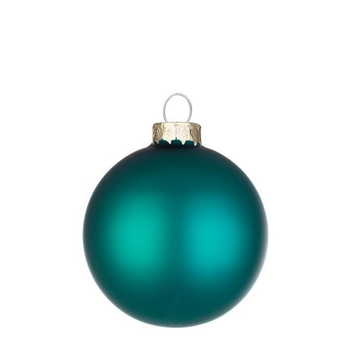 Palla di Natale in vetro verde acqua opaco - BIZZOTTO - 63047955251578