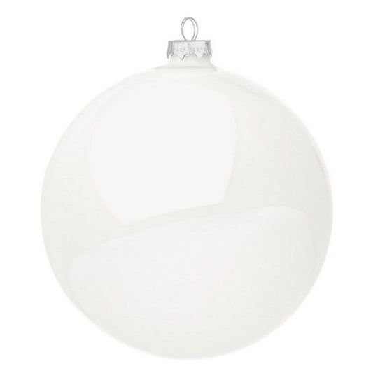 Palla di Natale in vetro bianco lucido - BIZZOTTO - 63047943258490