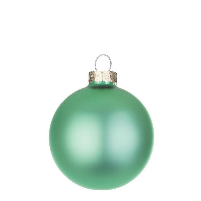 Palla di Natale in vetro verde caraibi opaco - BIZZOTTO - 35962702201048