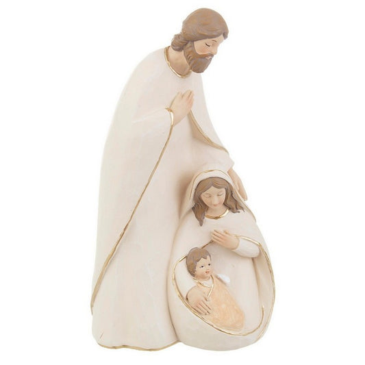 Decorazione natalizia Natività in poliresina bianca 24 cm - Celestial - BIZZOTTO - 