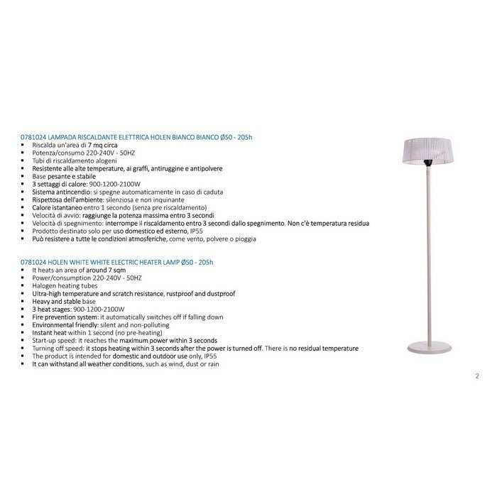 Lampada riscaldante - Holen - BIZZOTTO - 34277587878104