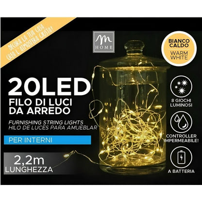 Filo 20 LED decorativo da arredo