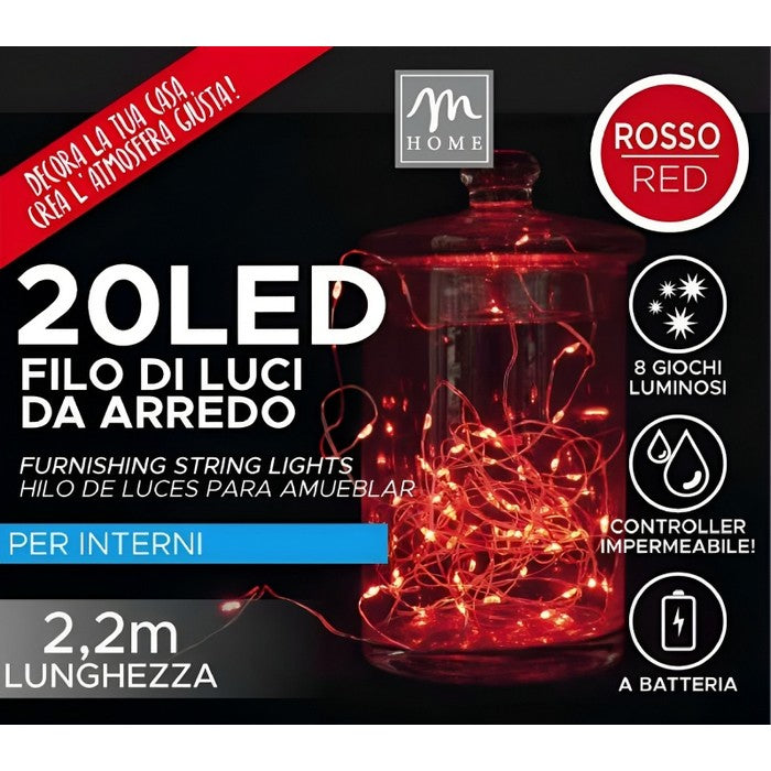 Filo 20 LED decorativo da arredo - MERCURY - 62605291389306