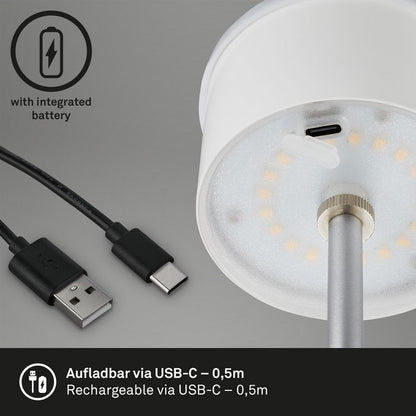 Lampada da tavolo LED a batteria ricaricabile