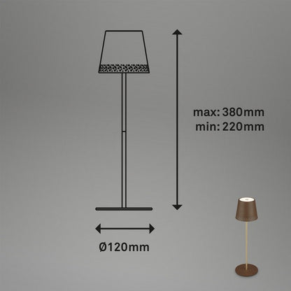 Lampada da tavolo LED a batteria ricaricabile