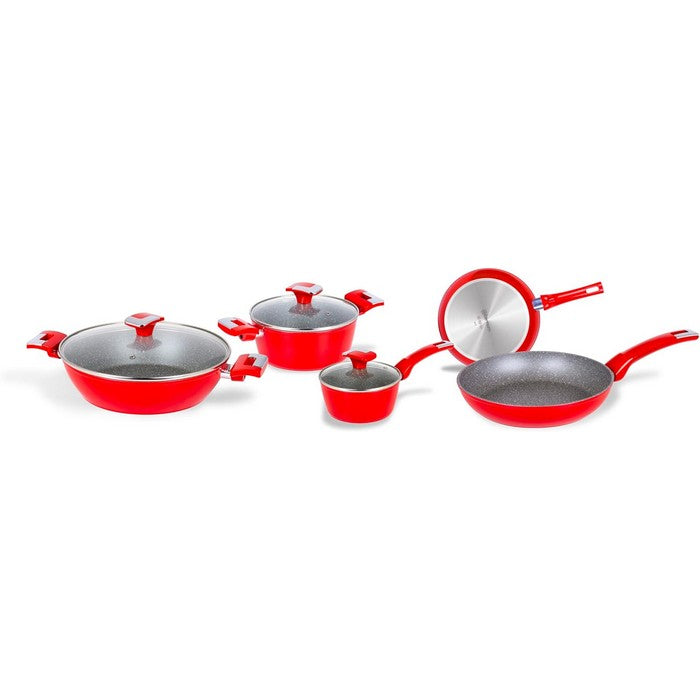 Batteria da cucina red 8 pezzi petravera Sparkling - Aeternum - BIALETTI - 34276733747416