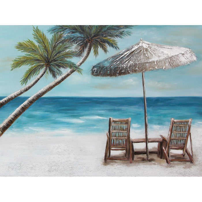 Quadro olio su tela 120x90 cm - Estate perfetta - AMBIENTI GLAMOUR - 34279673168088