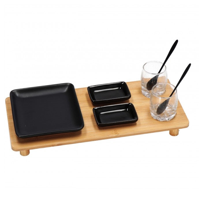 Set fingerfood con vassoio in bambù - AD TREND - 35561761702104