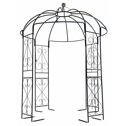 Gazebo tondo da giardino decorativo in ferro - AD TREND - 