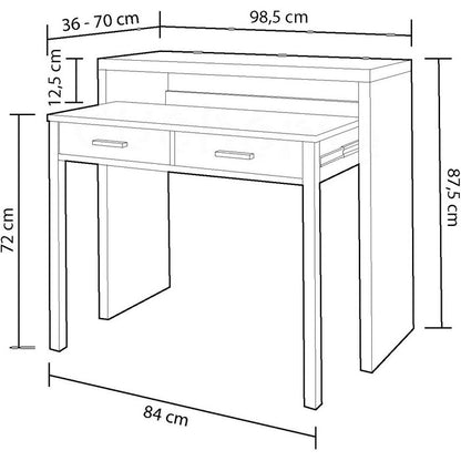 Consolle con scrivania estraibile salvaspazio