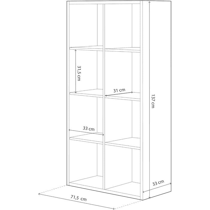 Scaffale libreria 2 posizioni - Noa Cubi - FORES - 34267186069720