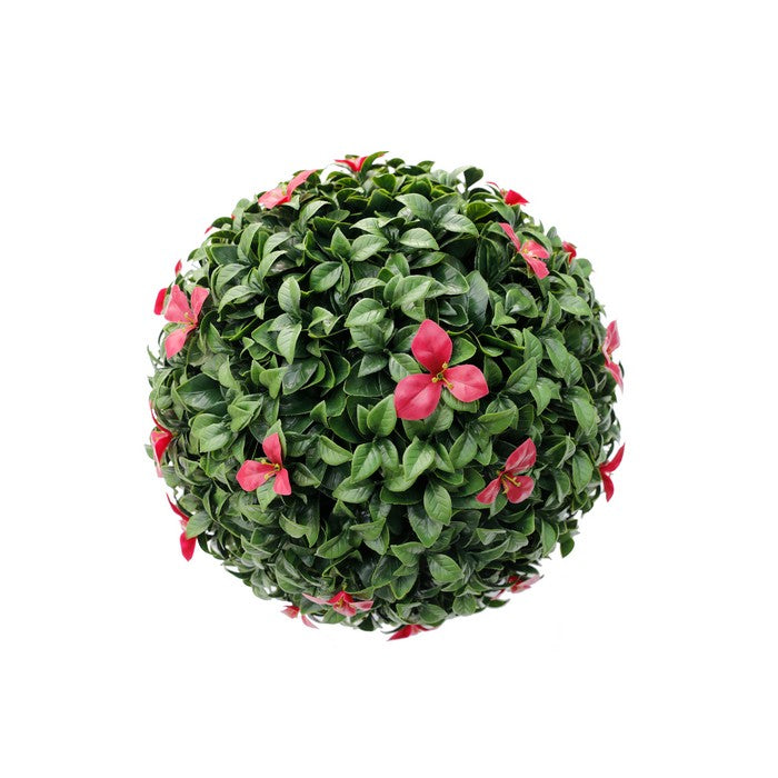 Bosso artificiale sempreverde con fiori di gardenia - BEST - 34266828964056