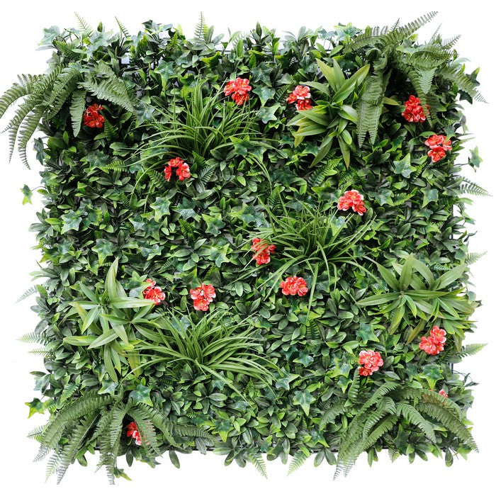 Parete con piante e fiori artificiali per giardino verticale 100x100 cm - Frame - BEST - 34266838761688