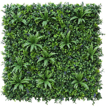 Parete con piante artificiali per giardino verticale 100x100 cm - Frame