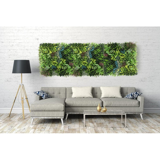 Parete con piante artificiali per giardino verticale 100x100 cm - Frame - BEST - 34266845642968