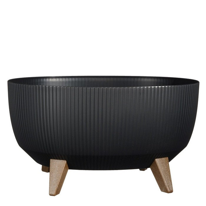 Porta-vaso ovale con gambe in legno - EDELMAN - 34272308560088