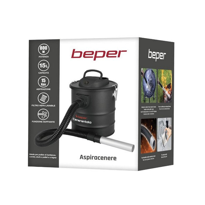 Bidone aspiracenere 15 litri 800 watt - Cenerentolo - BEPER - 34277775442136