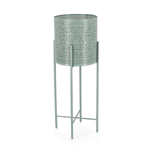 Porta vaso tondo alto verde con supporti - Kalidas - BIZZOTTO - 34260822163672