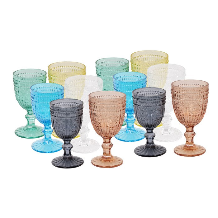 Set 12 bicchieri vino e acqua - Colors - CASA COLLECTION - 34276785422552