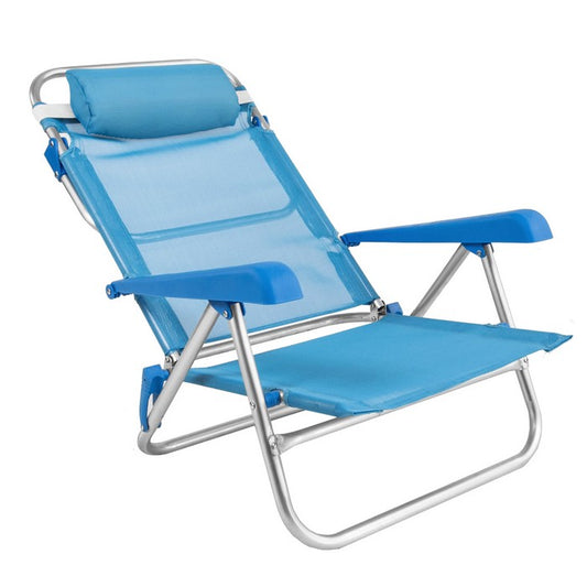 Sedia da spiaggia con cuscino 5 posizioni in alluminio - BEST - 34738658312408
