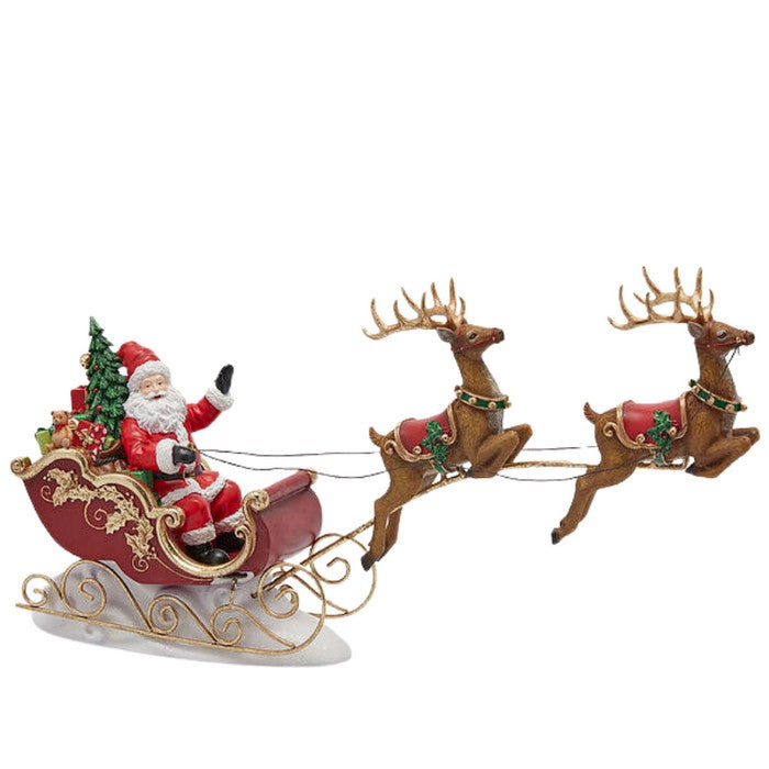 Decorazione babbo Natale con slitta - EDG - 62801595531642