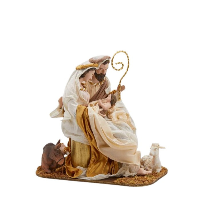 Natività natalizia in tessuto seduti 30 cm - EDG - 62801608900986