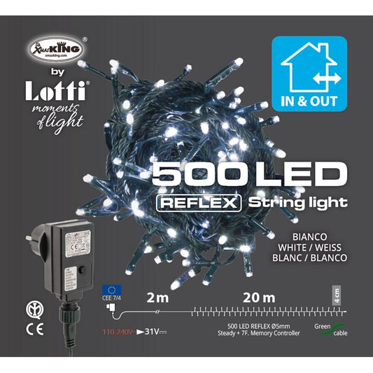 Catena lineare di 500 luci a LED per decorazione natalizia - LOTTI - 63027488653690