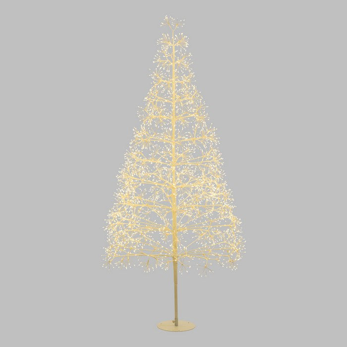 Albero di Natale Abete in metallo con 3000 luci a LED 210 cm - LOTTI - 63027619201402