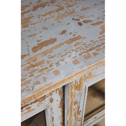 Credenza shabby con 2 ante con vetri - Heloise