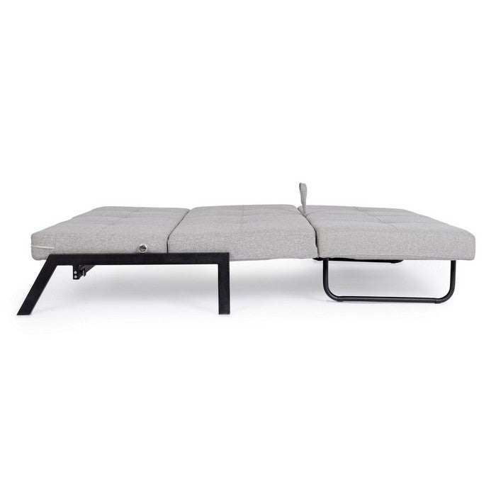 Divano letto scandinavo in tessuto con struttura in acciaio - Hayden - BIZZOTTO - 34382059864280