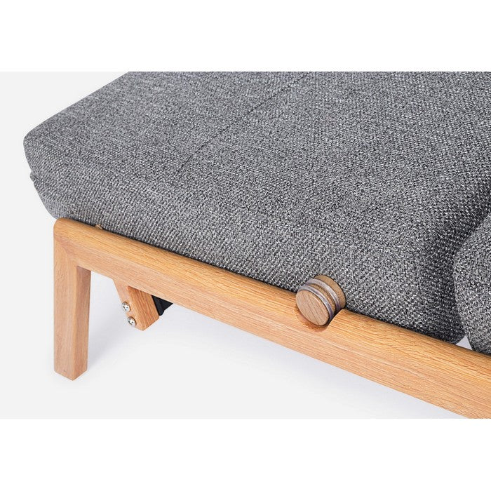 Divano letto scandinavo in tessuto con struttura in acciaio - Hayden - BIZZOTTO - 34382061142232