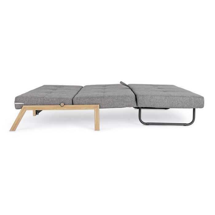 Divano letto scandinavo in tessuto con struttura in acciaio - Hayden - BIZZOTTO - 34382061535448