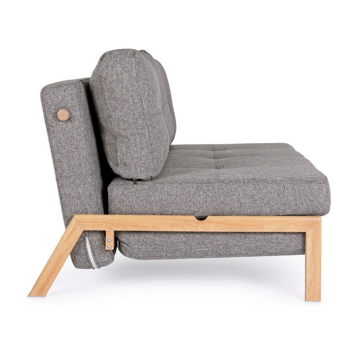 Divano letto scandinavo in tessuto con struttura in acciaio - Hayden - BIZZOTTO - 34382061994200