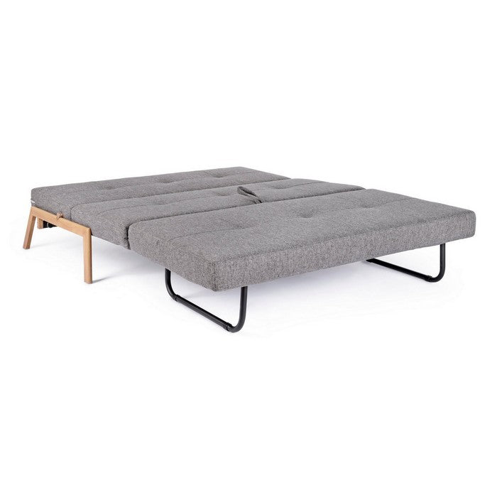 Divano letto scandinavo in tessuto con struttura in acciaio - Hayden - BIZZOTTO - 34382062223576