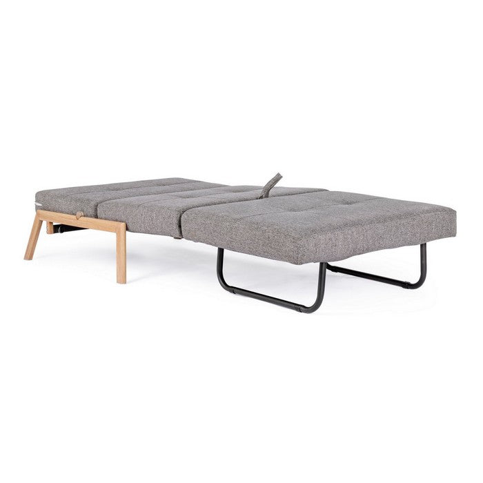 Divano letto scandinavo in tessuto con struttura in acciaio - Hayden - BIZZOTTO - 34382063010008