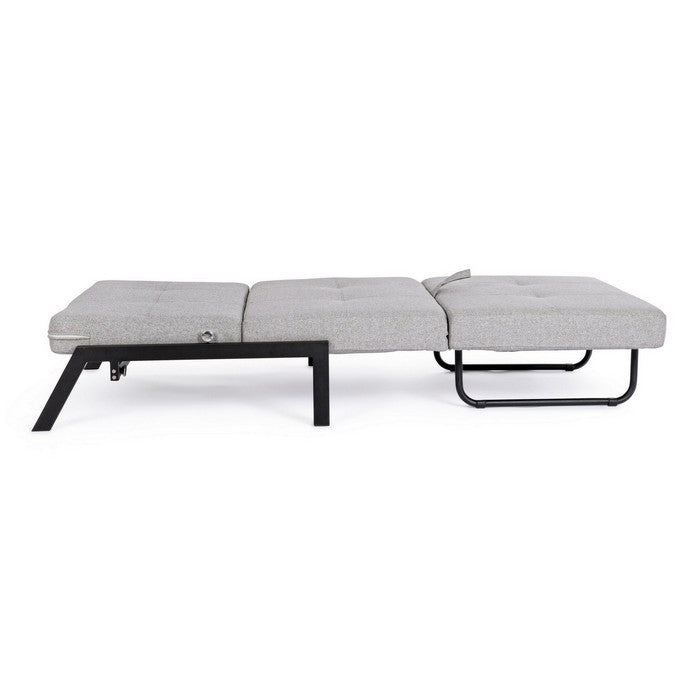 Divano letto scandinavo in tessuto con struttura in acciaio - Hayden - BIZZOTTO - 34382064910552