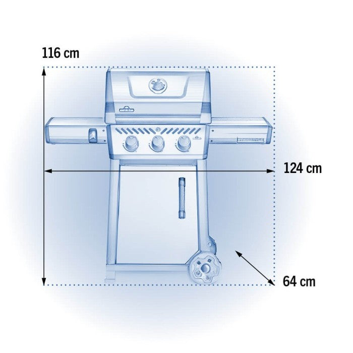 Barbeque a gas 3 fuochi Freestyle 365 GT- Napoleon - NAPOLEON - 34420579762392