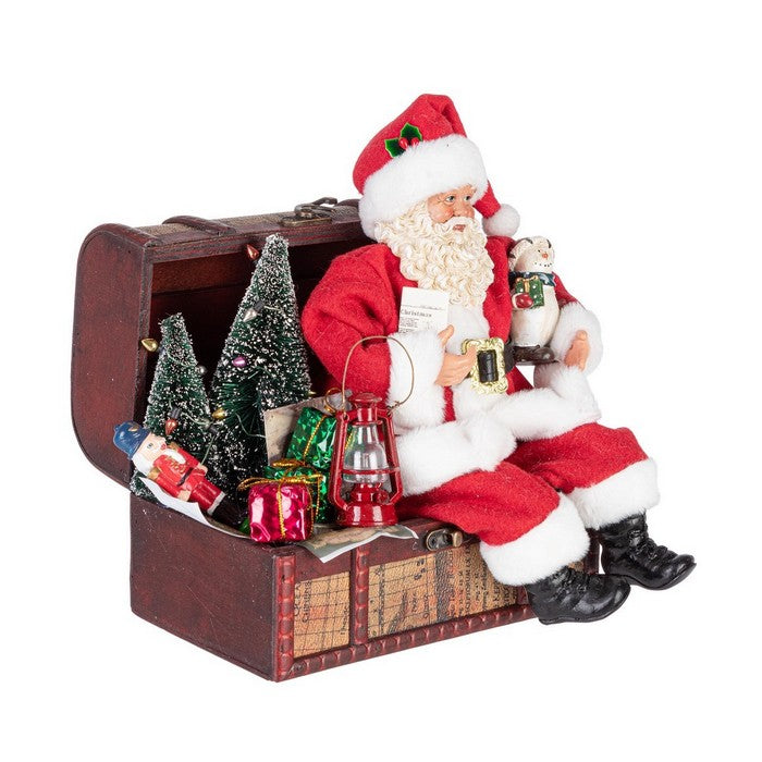 Babbo Natale decorativo sulla valigia - Denzel - BIZZOTTO - 35959359373528