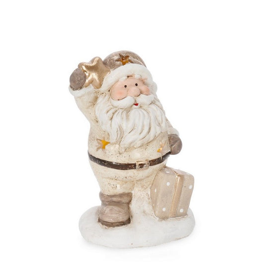 Babbo Natale decorativo con regalo con LED - Derotea - BIZZOTTO - 