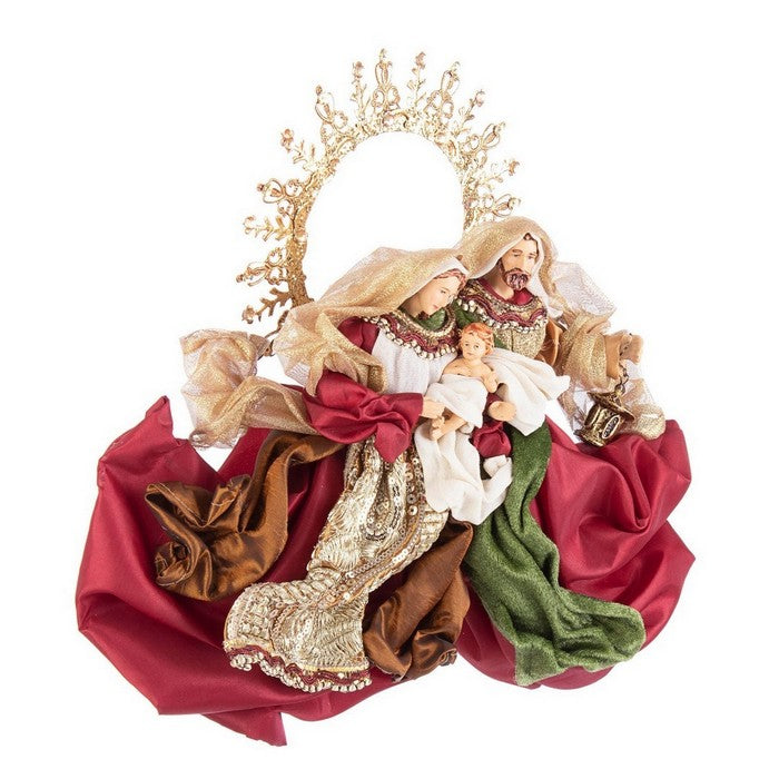 Decorazione natalizia sacra famiglia con corona - Baroque - BIZZOTTO - 35959532486872